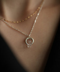 [Limited]Nude Body Cl-02 Herkimer Quartz Neckelace