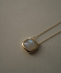 [Limited]K10 Frost Circle Labradorite Neckelace