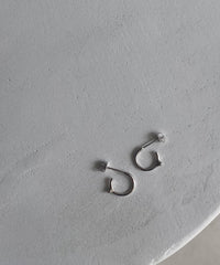 Nude"Symbol"Hoop S-Earrings