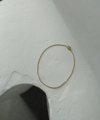 K10"Frost"Circle OV Chain Anklet